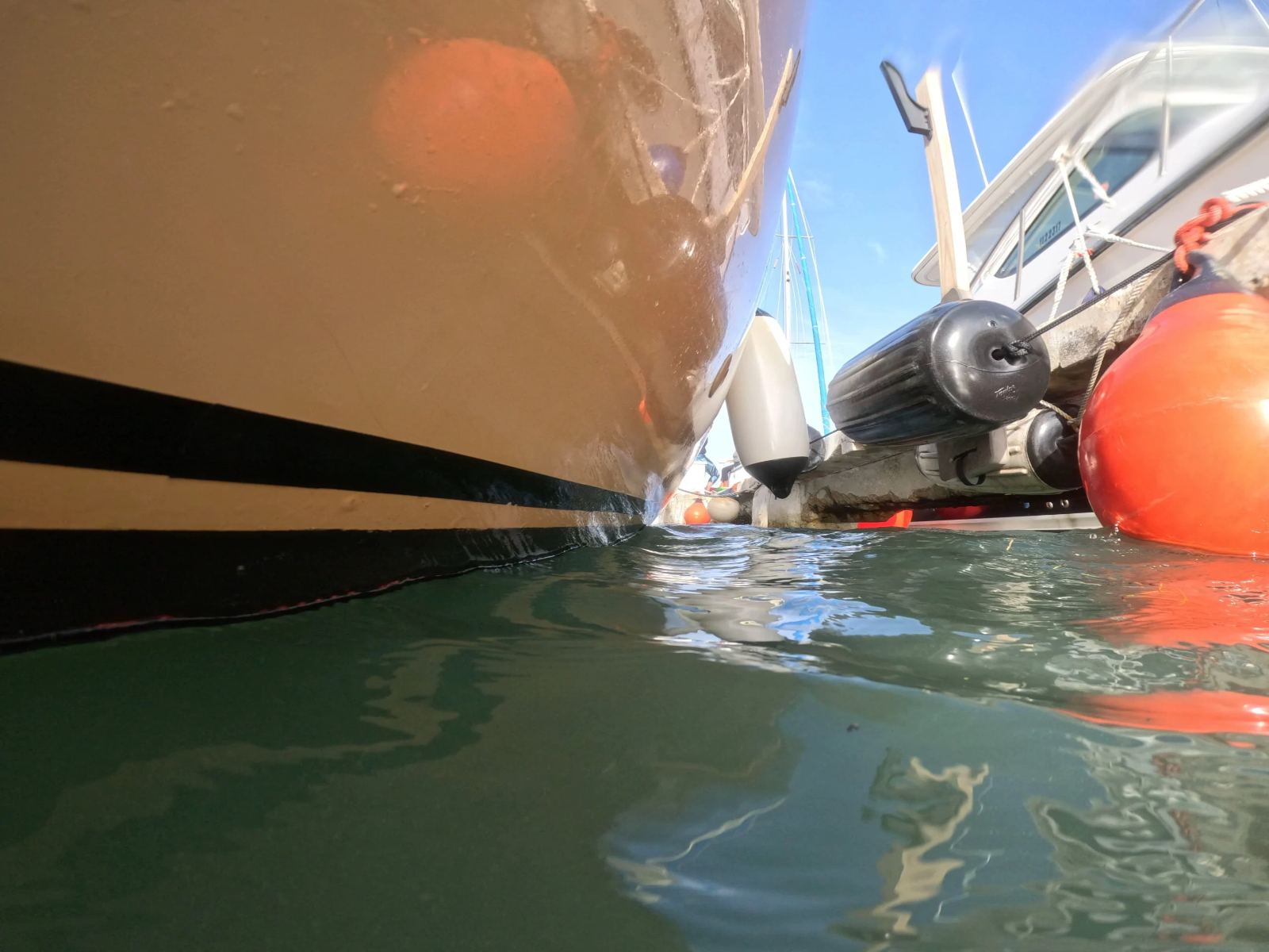 Hull of a Boat after Hull Cleaning